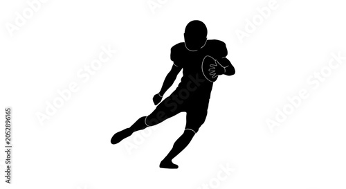 Billede på lærred American Football Player in Action.
