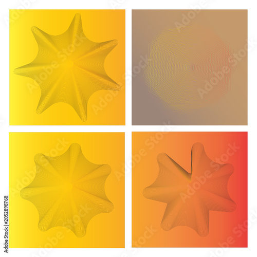 Blending abstract line design