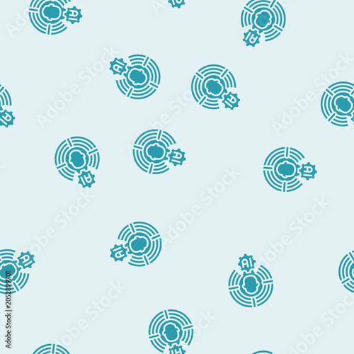 Fényképezés human centered ai ethical vector glyph seamless pattern human centered ai ethica