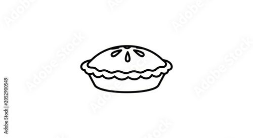 Simple illustration of a pie.