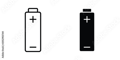 Schilderij op canvas Battery cell icon