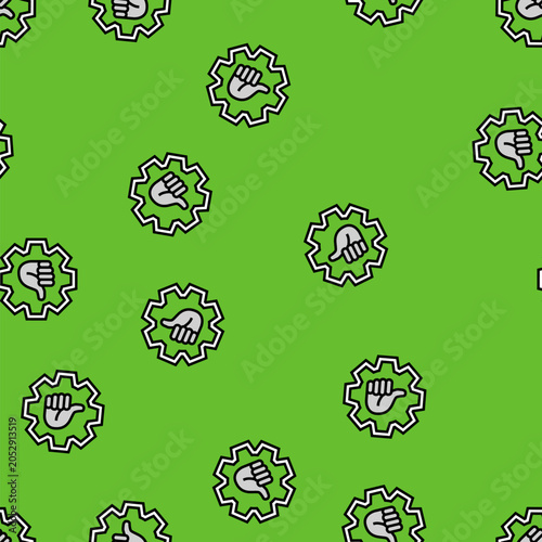 Photos hassle free operation vector seamless pattern hassle free operation sign illustr