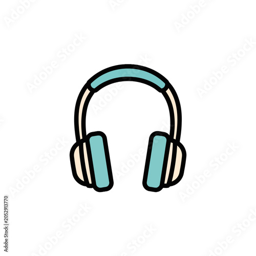 Colorful Headphones for Music Listening.