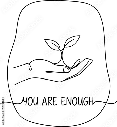 641_Minimal affirmation quote_traced