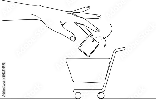 367_A hand adding an item to_traced