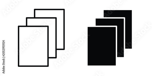 Foto paper stack icon