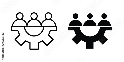 Quadro su tela Workforce icon