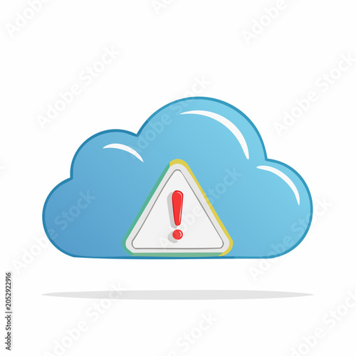 Cloud Computing Warning Icon
