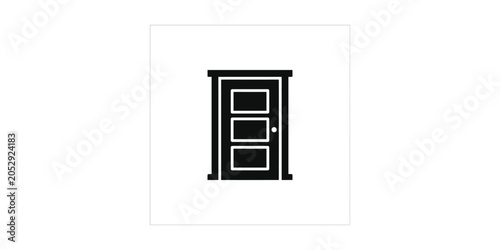 Door Icon Minimalist Design Graphic Element