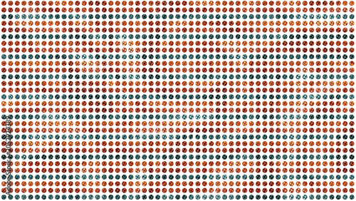 Textured Dot Grid, Horizontal Autumn Colors, Transparent Background, 8K Ultra HD Overlay Graphic, Digital Acrylic Painting