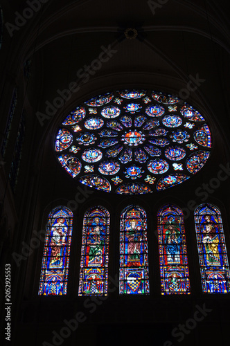 Vitrail, Cathédrale Notre-Dame de Chartres, France