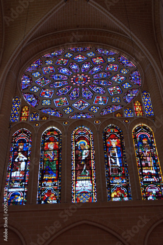 Vitrail, Cathédrale Notre-Dame de Chartres, France