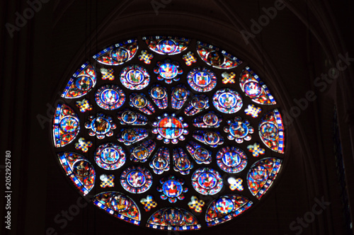 Vitrail, Cathédrale Notre-Dame de Chartres, France