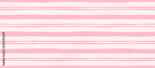 Foto A horizontal seamless pattern with pink stripes, cute pastel wavy lines, and girly hand-drawn ribbons