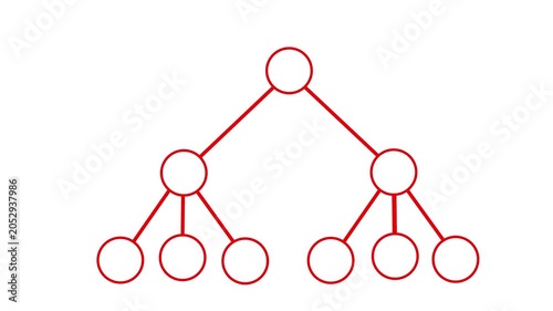 Dynamic Work Organizational Chart enthusiastically discussing sales charts on presentation board, Can be used to represent organizational corruption bankruptcy, multilevel scam on black background. 