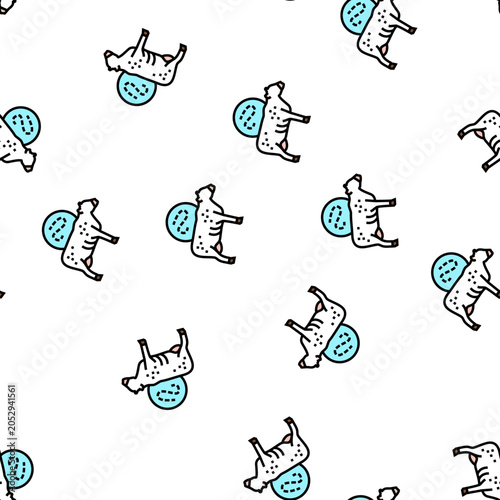 Bild auf Leinwand anthrax cow vector seamless pattern anthrax cow sign illustration