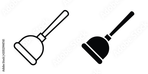 Tableau sur toile Plunger icon