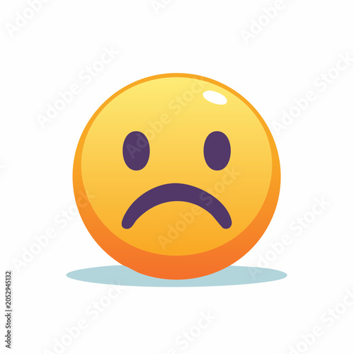 Sad Emoji Face Icon