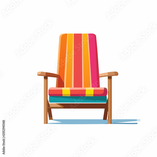 Striped Beach Chair
