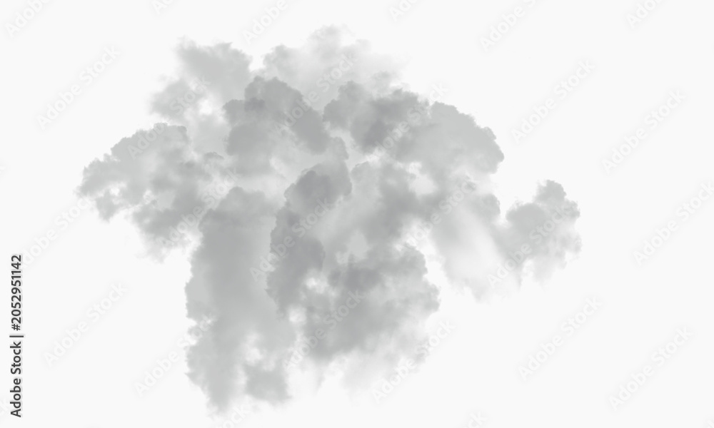 Fototapeta premium Panoramic Volumetric Cloud Formation Border with Copy Space