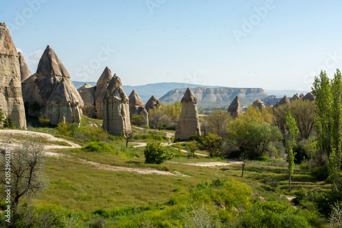 Iconic Fairy Chimney Rock Formations In Love Valley Cappadocia Turkey