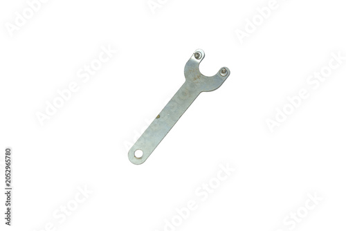 Fotografija Metal spanner tool with two prongs for tightening or loosening nuts