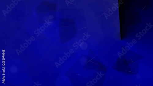 Blurry blue background with bokeh lights