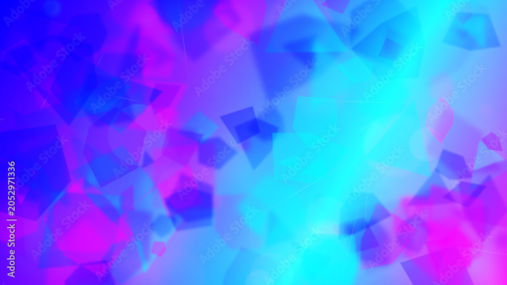 Fototapeta premium Vibrant Prismatic Background with Geometric Shapes
