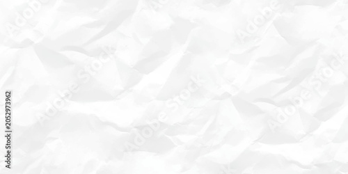 Fotografie Wrinkled white paper textured background