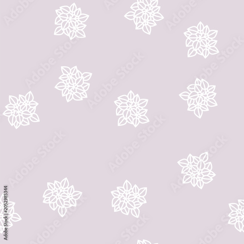 Bild auf Leinwand poison ivy vector line seamless pattern poison ivy sign illustration