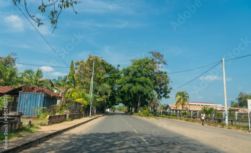 Tanga Tanzania - December 25 2025 - Editorial street scene in Tanga showcasing urban buildings, local culture, and everyday coastal city life.