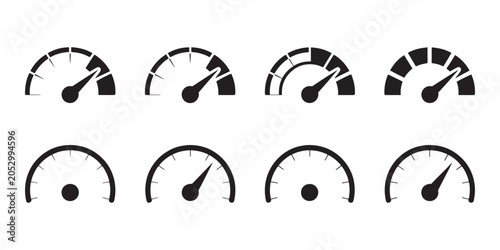 Various gauge meter dial speedometer dashboard