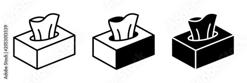 Fotografía Tissue Box Icons: Clean, Simple, Versatile Vector Graphics for Health and Hygien