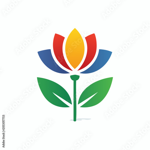 Stylized Lotus Flower Logo