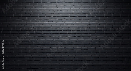 Dark brick wall texture dramatic black backround for digital media design