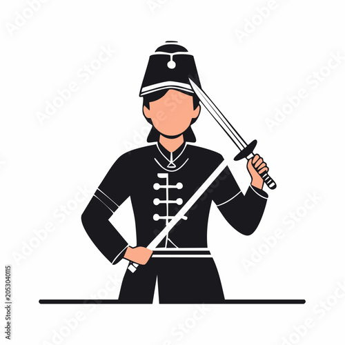 Martial Artist with Sword