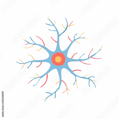 Stylized Illustration of a Neuron