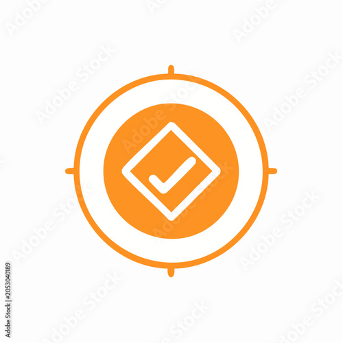 Target with Checkmark Icon