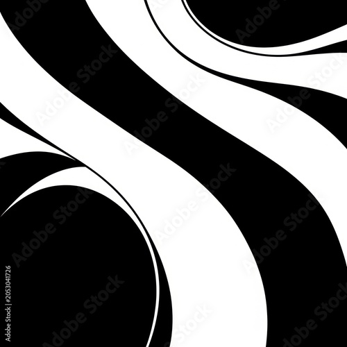 Photography Abstract black and white wavy lines design background.