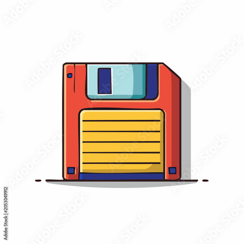 Retro Floppy Disk Icon