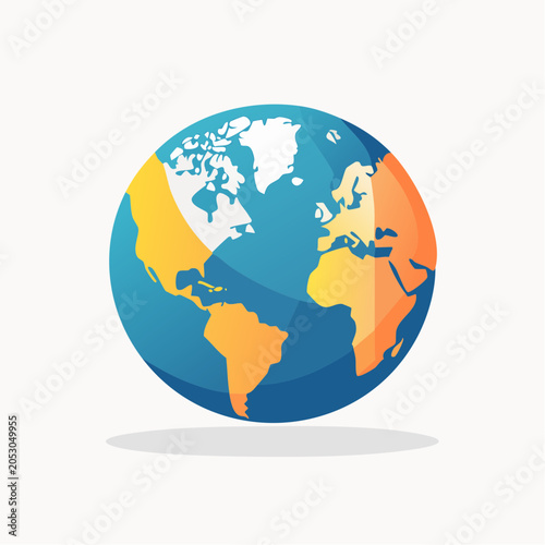 Stylized Globe Illustration