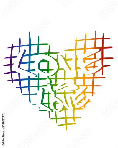 LOVE IS LOVE consigna orgullo.