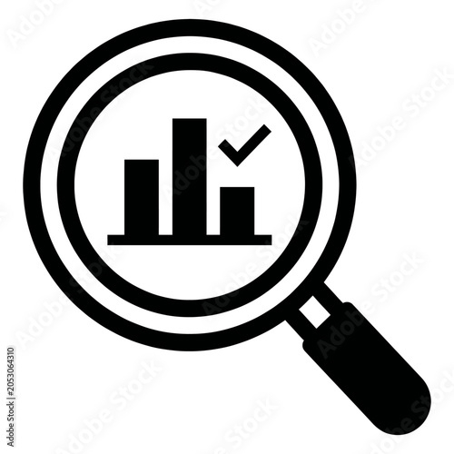 Football Match Analysis Icon Vector Flat Illustration Pictogram for Soccer Statistics and Performance Analytics  Magnifying Glass