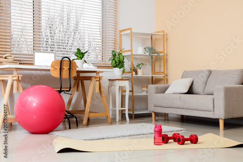 Home office and fitness spa...