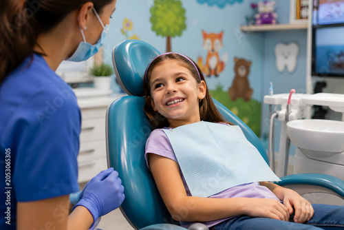 Happy Child at Pediatric Dental Checkup – Friendly Kids Dentist, Children's Oral Health & Preventive Care