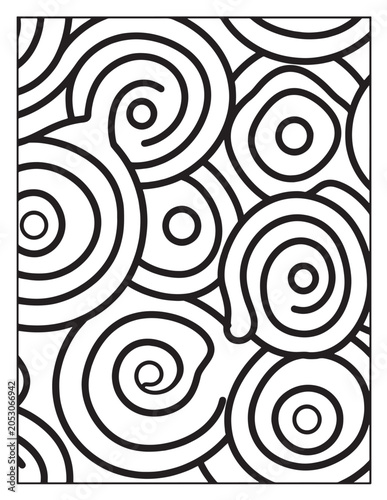 Geometric Patterns Coloring Pages for Adults, Stress Relief Coloring Book, Black and White Line Art, Illustration, Coloring book, Coloring Pages, Vector, Bold & Easy Coloring Book Pages 8.5x11