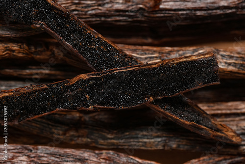 Texture of gourmet vanilla ...