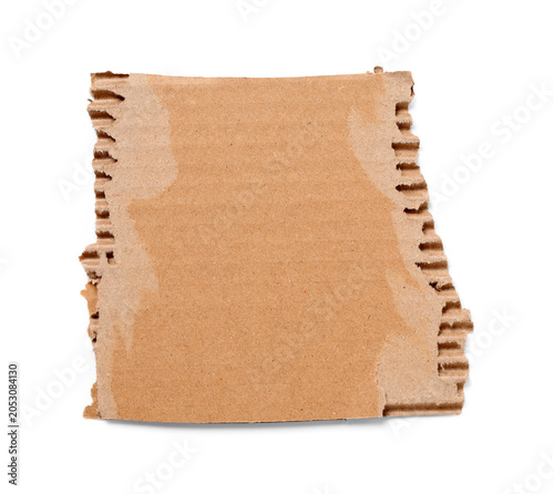 Piece of cardboard paper is...