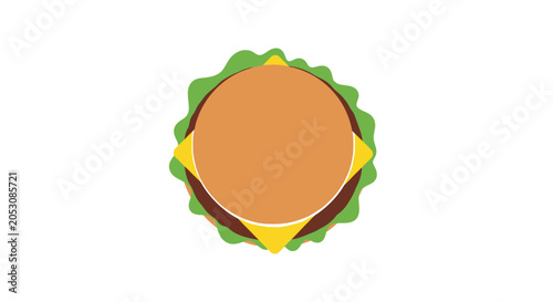 Obraz na plátně Delicious cheeseburger with lettuce.