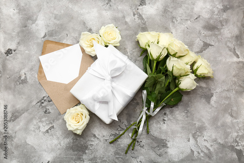 Composition with gift box, ...